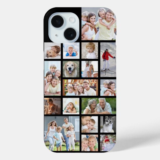 シンプル18フォトコラージュカスタムカラー Case-Mate iPhoneケース (裏面)