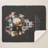 シンプル18写真ハートが彼女のために整形される シェルパブランケット (正面(横))