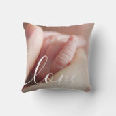 シンプル2エレガント枚フォトスクリプトラブ クッション (裏面)