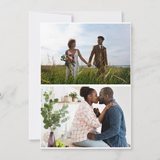 シンプル2フォトコラージュ シーズンカード (正面)