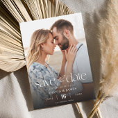 シンプル2モダン写真結婚式の日付を保存 セーブザデート