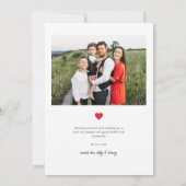 シンプル2写真バレンタインデー シーズンカード (裏面)