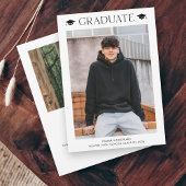 シンプル2写真卒業 招待状