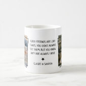 シンプル2写真&引用文グッドフレンズCoffee Mug コーヒーマグカップ (中央)