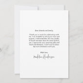 シンプル2年写真部卒業 サンキューカード (裏面)