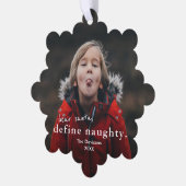 シンプル2枚おもしろいの写真のクリスマス オーナメントカード (左)