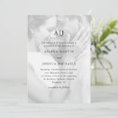 シンプル2枚の写真と結婚オーバーレイ 招待状 (スタンド正面)