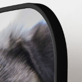 シンプル2枚の写真パーソナライズされた ピックルボールラケット (左詳細)