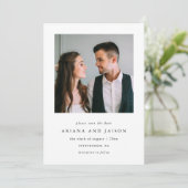 シンプル2枚の写結婚真 セーブザデート (スタンド正面)