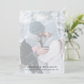 シンプル2枚の写結婚真 セーブザデート (スタンド正面)