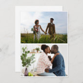 シンプル2枚写真コラージュ シーズンカード (正面/裏面)