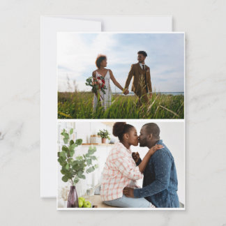 シンプル2枚写真コラージュ シーズンカード