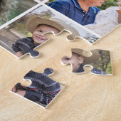 シンプル20モダンInstagramフォトコラージュ ジグソーパズル (側面)