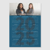 シンプル2025カレンダホリデイ磁気フォトカード (正面)