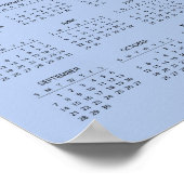 シンプル2025年エレガント予定表 | ポスター (角)