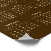 シンプル2025年エレガント予定表 | ポスター (角)