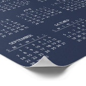 シンプル2025年エレガント予定表 | ポスター (角)