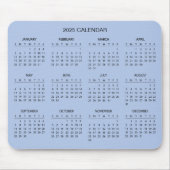 シンプル2025年エレガント予定表 | マウスパッド (正面)