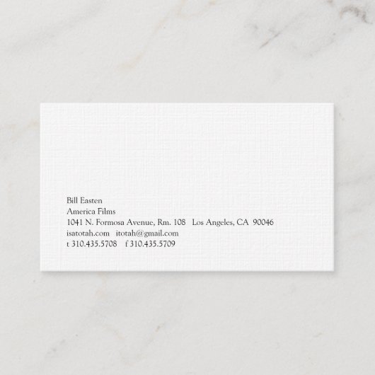 シンプル205 名刺 (正面)