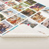 シンプル24フォトコラージュ シェルパブランケット (3/4)