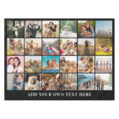 シンプル24モダン写真コラージュ テーブルクロス (正面(横))