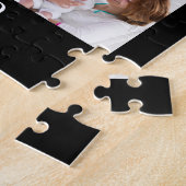 シンプル25フォトコラージュパーソナライズされたカスタム ジグソーパズル (側面)