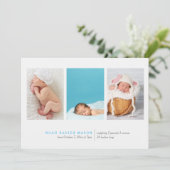 シンプル3の写真の誕生の発表 案内状 (スタンド正面)