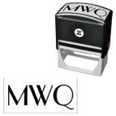 シンプル3エレガントイニシャルモノグラム#6S セルフインキングスタンプ (インサイチュ)