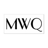 シンプル3エレガントイニシャルモノグラム#6S セルフインキングスタンプ (デザイン)