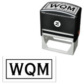 シンプル3エレガントイニシャルモノグラム#91 セルフインキングスタンプ (インサイチュ)