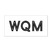 シンプル3エレガントイニシャルモノグラム#93 セルフインキングスタンプ (デザイン)