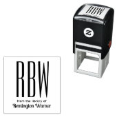 シンプル3エレガントイニシャル文字モノグラム#8D本 セルフインキングスタンプ (インサイチュ)