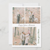 シンプル3エレガントフォトコラージホリデーカード サンキューカード (正面)