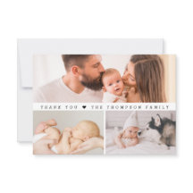 シンプル3カスタム枚の写真コラージュ赤ちゃんシャワー