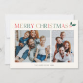 シンプル3カラフル写真 シーズンカード (正面)