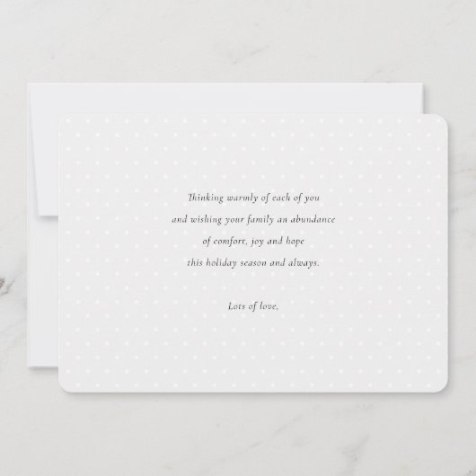 シンプル3パーソナライズされたフォトコラージクリスマス | シーズンカード (裏面)