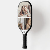 シンプル3フォトコラージモノグラム ピックルボールラケット (左)