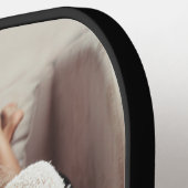 シンプル3フォトコラージモノグラム ピックルボールラケット (左詳細)