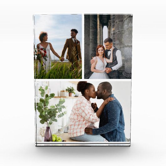 シンプル3フォトコラージュ フォトブロック (正面)