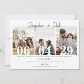 シンプル3モダン写真の結婚Web招待状 招待状 (正面)