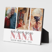 シンプル3写真の書道NANAプレゼント フォトプラーク (側面)