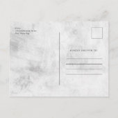 シンプル3写真ベビー発表サンキューカード ポストカード (裏面)