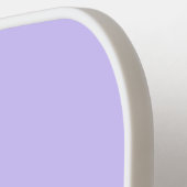 シンプル3文字ラベンダーモ淡い色のノグラム ピックルボールラケット (左詳細)