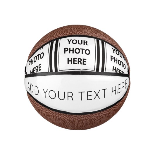 シンプル3枚の写真と追加文字 – アップロード写真 ミニバスケットボール (正面)