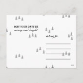 シンプル3枚の写真 シーズンポストカード (裏面)