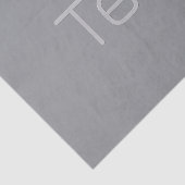 シンプル3次元ルッキング文字 | グレー 薄葉紙 (詳細)