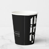 シンプル30モダン歳の誕生日パーティー 紙コップ (右)