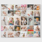 シンプル30モダン-Photo Collage ラッピングペーパー (フラット)