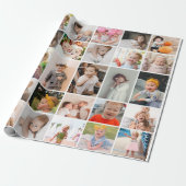 シンプル30モダン-Photo Collage ラッピングペーパー (アンロールド)