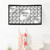 シンプル31フォトコラージュテンプレートカスタムカラー 横断幕 (インサイチュ)